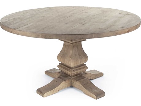 Zentique Round Wood Brown Dining Table