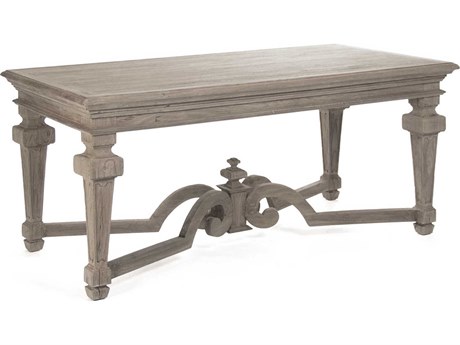 Zentique Rectangular Wood Dry Natural Elm Dining Table