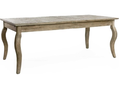 Zentique Rectangular Wood Limed Grey Dining Table