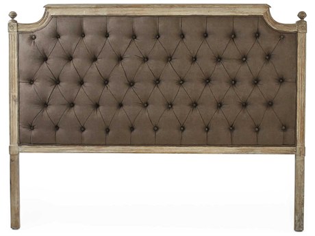 Zentique Louis Aubergine Linen Queen Headboard