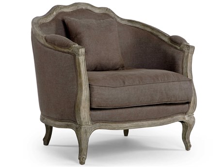 Zentique Maison Gray Fabric Accent Chair