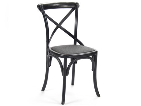 Zentique Parisienne Birch Wood Black Side Dining Chair