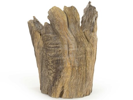 Zentique Distressed Brown 16" High Wooden Sculpture
