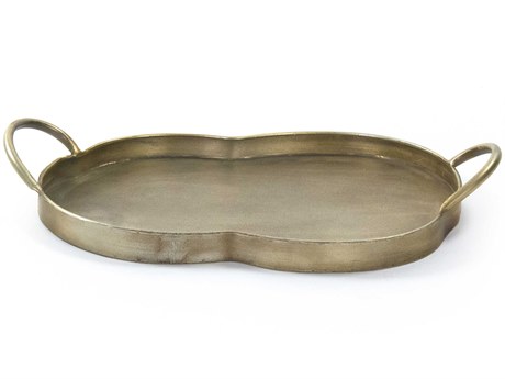 Zentique Carole Antique Gold 19" Serving Tray