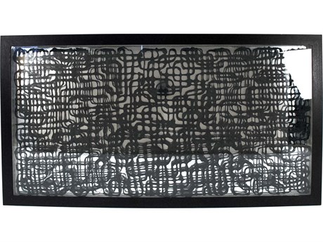 Zentique Black 59" Intersecting Lines Abstract Paper Shadow Box