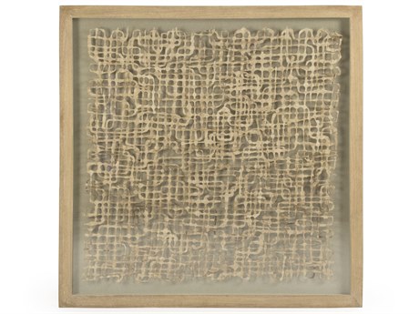 Zentique Wavy Grid Abstract Paper Shadow Box