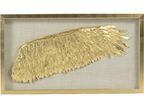 Zentique Right Golden Wing Shadow Box