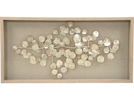 Zentique Abstract Mother of Pearl Shadow Box