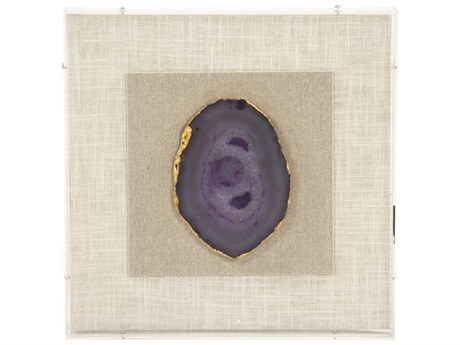 Zentique Purple Geode Shadow Box