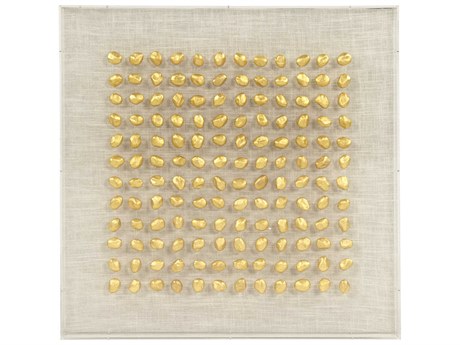 Zentique Gold Stone Shadow Box