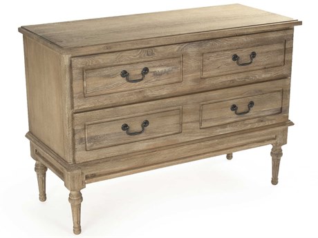 Zentique 3-Drawers Gray Oak Wood Dresser