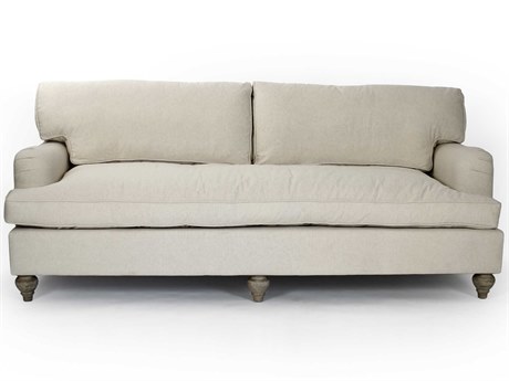 Zentique Cream Cotton Upholstered Sofa