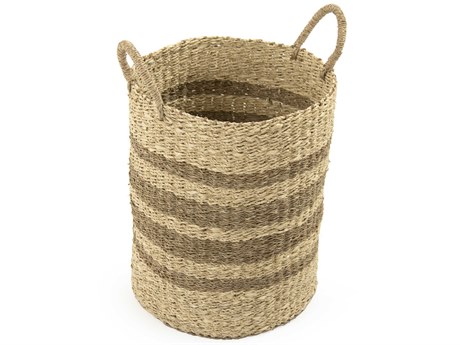 Zentique Brown 14" Woven Wire Basket