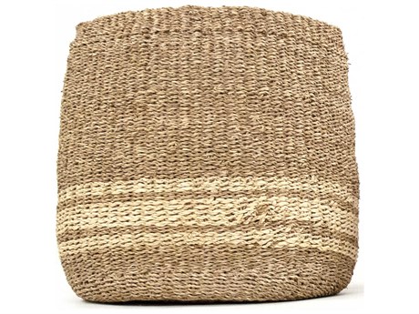 Zentique Brown / Beige 18" Woven Basket