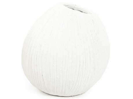 Zentique Distressed White 11" Vase