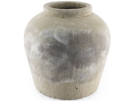 Zentique Distressed Olive Brown 16" Jar
