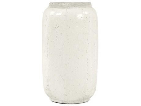 Zentique Distressed White 8" Vase
