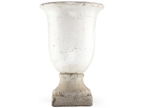 Zentique Distressed White 15" High Vase