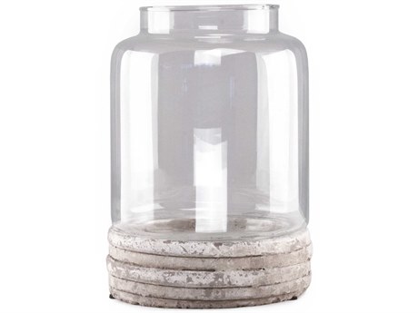 Zentique Distressed White 14" High Vase