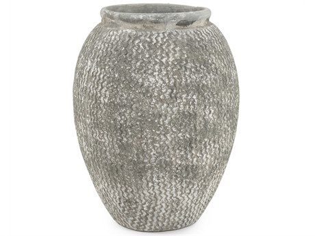 Zentique Distressed Grey Vase