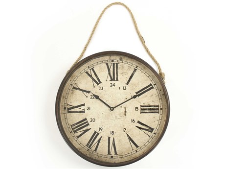 Zentique Antique Grey Bale Wall Clock