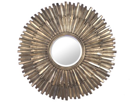 Zentique Daria Antique Gold Sunburst Wall Mirror