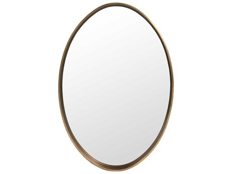 Zentique Sylvie Antique Bronze Oval Wall Mirror