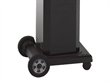 Portable Black Aluminum Pedestal for Natural Gas with 12Ft. Hose
