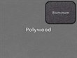 Slate Grey Polywood / Textured Black Aluminum