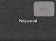 Black Polywood / Grey Mist Cushion