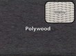 Black Polywood / White Loom Weave
