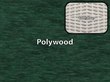 Green Polywood / White Loom Weave
