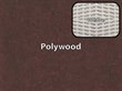 Mahogany Polywood / White Loom