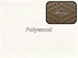 White Polywood / Tigerwood Weave