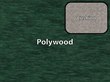 Green Polywood / Weathered Tweed Cushion
